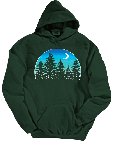Forest Hoodie: dyethesky.com