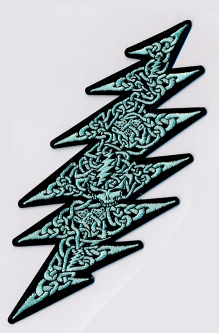 Grateful Dead Patch-Celtic Lightning Bolt iron-on