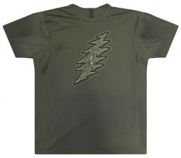 Celic Grateful Dead Lightning Bolt-on Olive T's