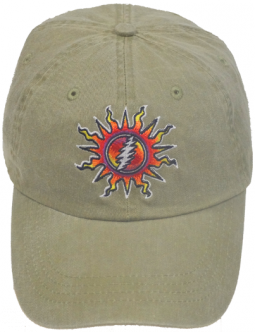 Grateful Dead Sunshine Lightning Hat-Tan