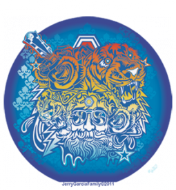 Jerry Garcia Tigers Sticker