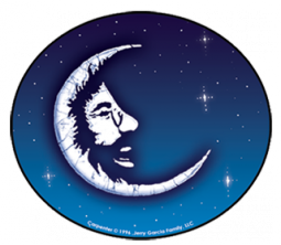 Jerry Garcia Moon  Sticker