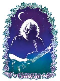 Jerry Garcia - Jerry Roses  Sticker