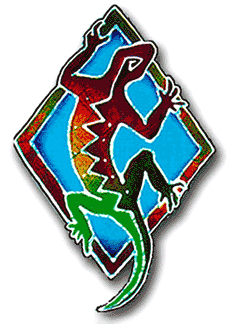 Red Gecko Sticker