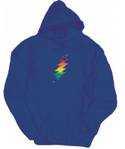 Grateful Dead Lightning Bolt Royal Blue-Hoodie