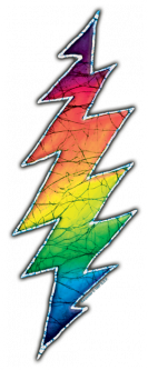 Mini Sticker- Rainbow Bolt