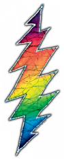 Mini Sticker- Rainbow Bolt